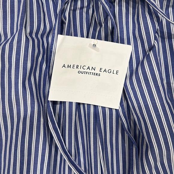 American Eagle Outfitters Blue Striped Pajama Pants - Picture 3 of 4